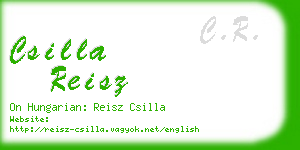 csilla reisz business card